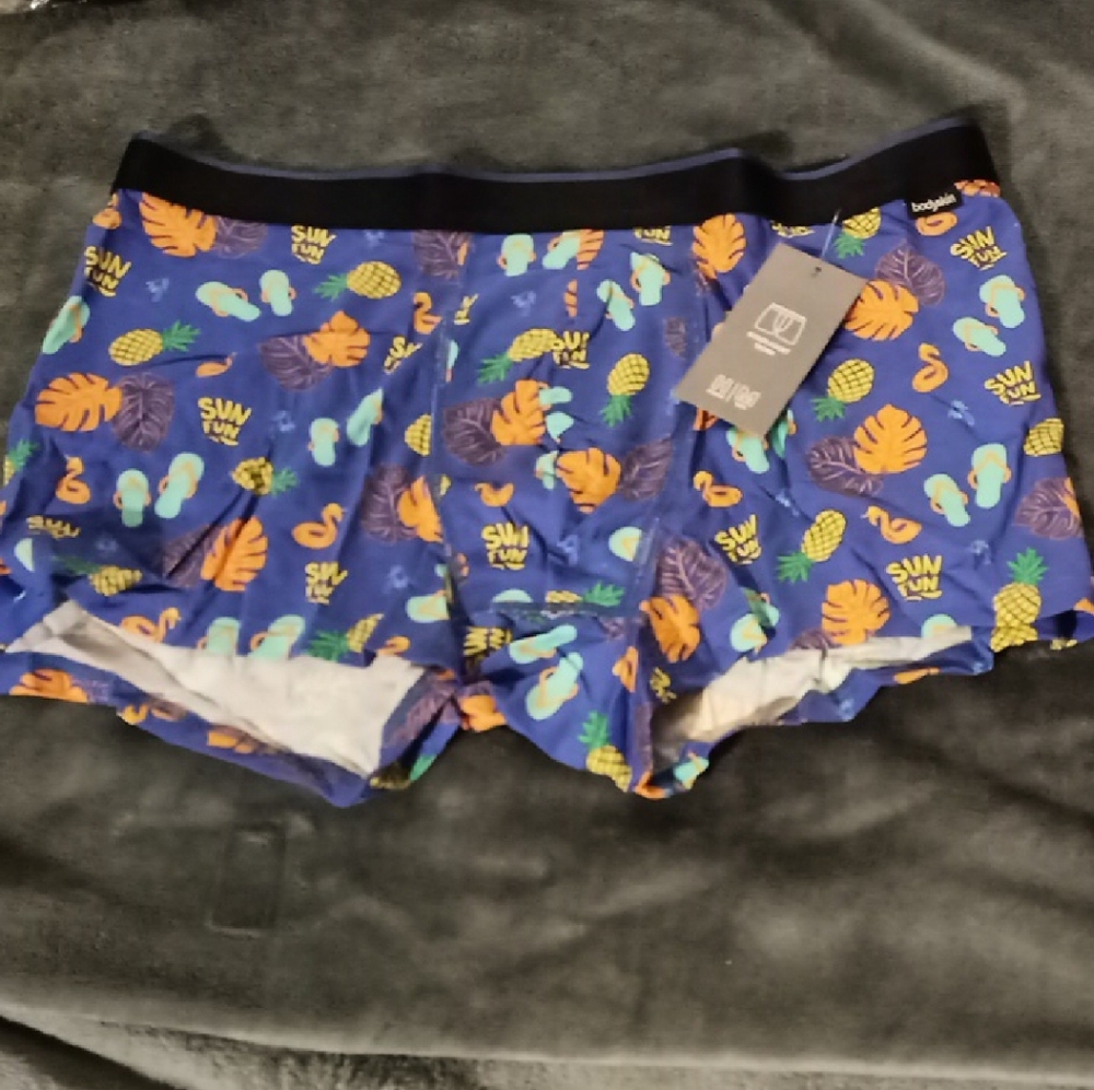 Tropical Leaf Print Boxers